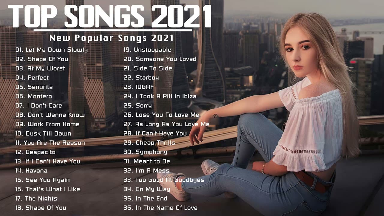 Ed Sheeran, Adele, Taylor Swift, Ariana Grande, Bruno Mars, Justin Bieber Pop Hits 2021