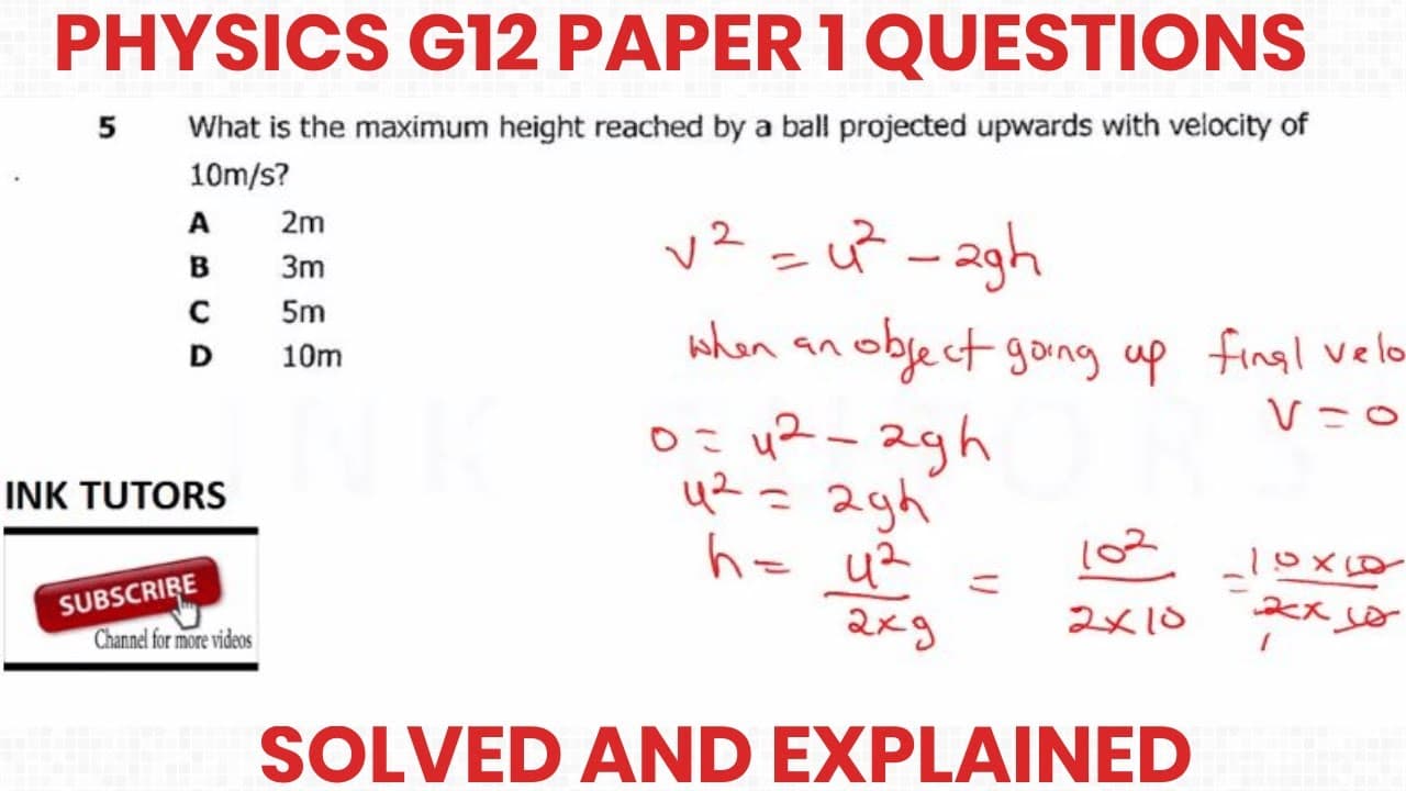 ECZ PHYSICS GRADE 12