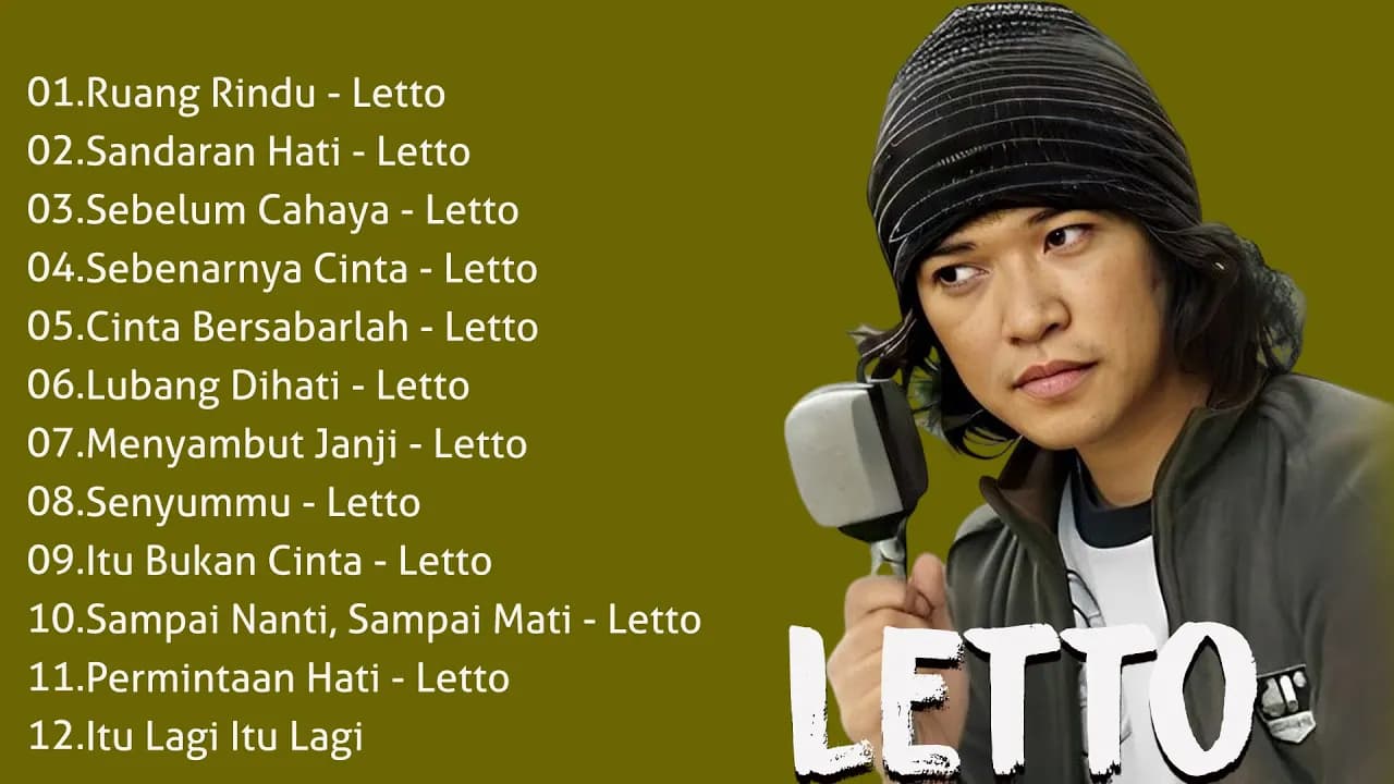 KUMPULAN LAGU LETTO TERBAIK DAN TERPOPULER - Ruang Rindu, Sebelum Cahaya, Sandaran Hati