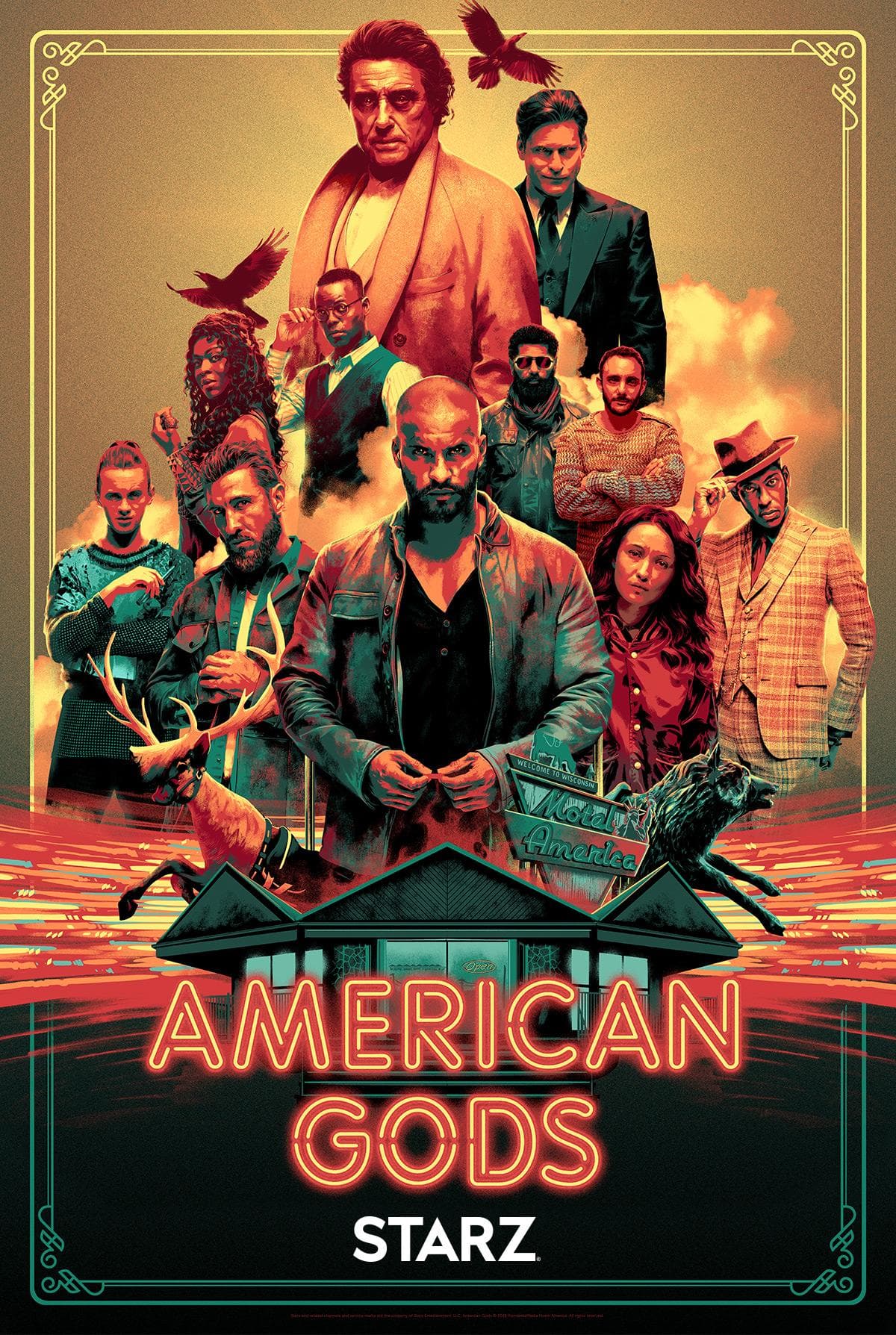 American Gods [Russian] S1-S3