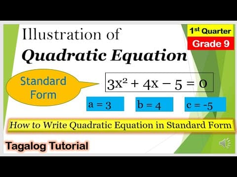 Math 9 1st Quarter