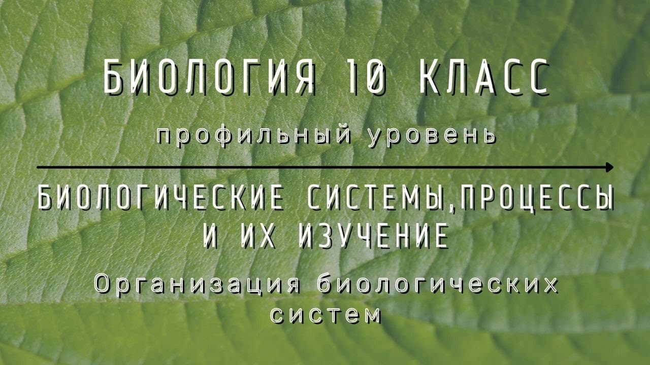 Биология 10 класс Теремов