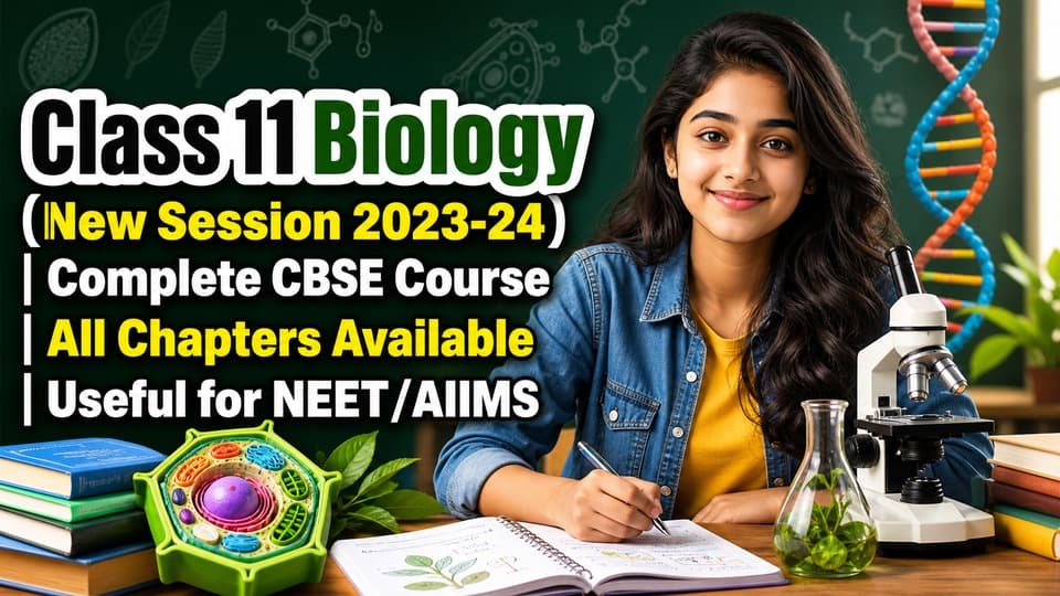 Class 11 Biology (New Session 2023-24) | Complete CBSE Course | All Chapters Available | Useful for NEET/AIIMS