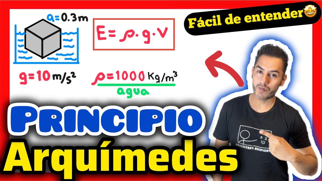 ✅​Principio de ARQUÍMEDES Ejercicios Resueltos [𝙉𝙤 𝙢á𝙨 𝙍𝙚𝙥𝙧𝙤𝙗𝙖𝙧❌​😵] Física