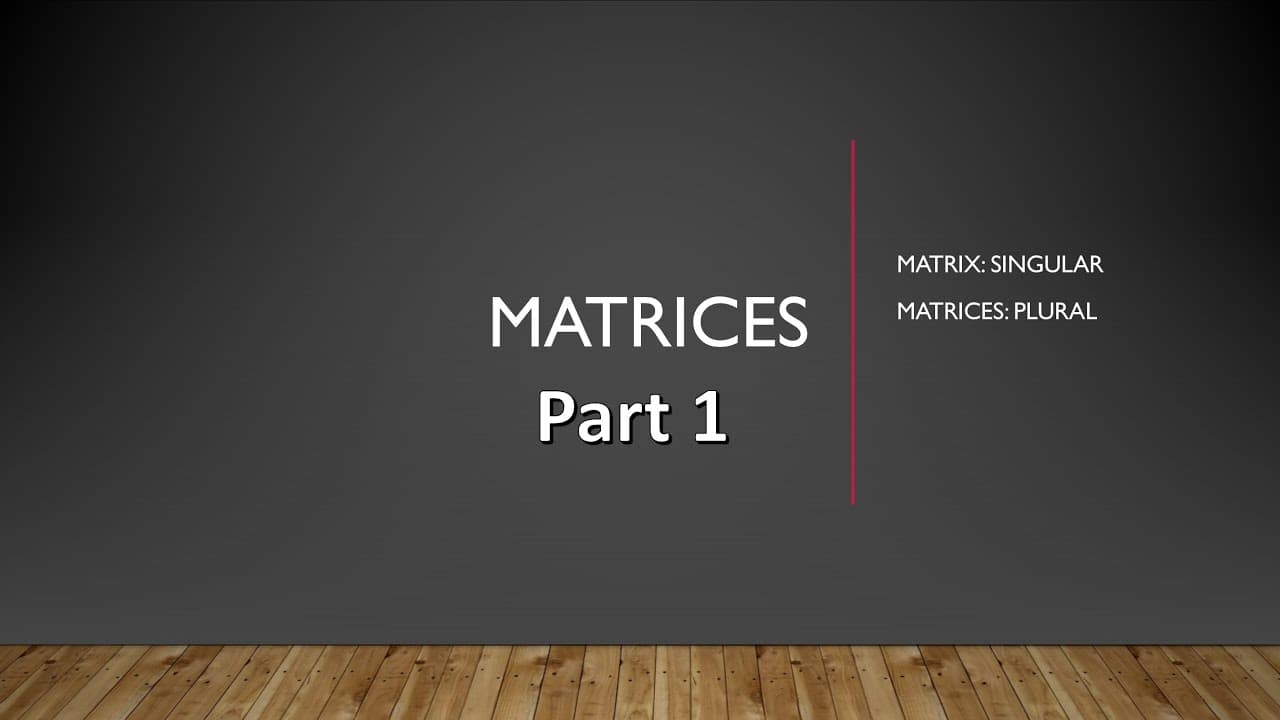 Matrices