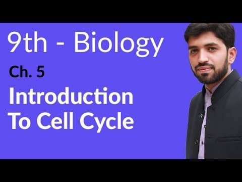 9th Class Biology Chapter 5 Cell Cycle