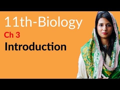 11th Class Biology Chapter 3 - 1st Year Biology Chapter 3 Enzymes - FSc Part 1 Biology Chapter 3