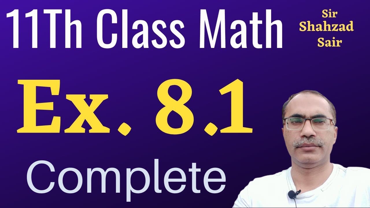 Ch 8 Class 11 Math