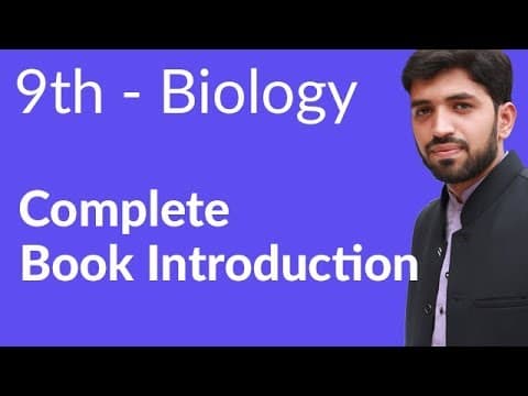 9th Class Bio Introduction