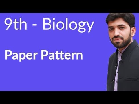 9th Class Biology Chapter 10 Paper Pattern