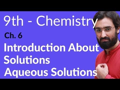 9th Class Chemistry Chapter 6 Solutions